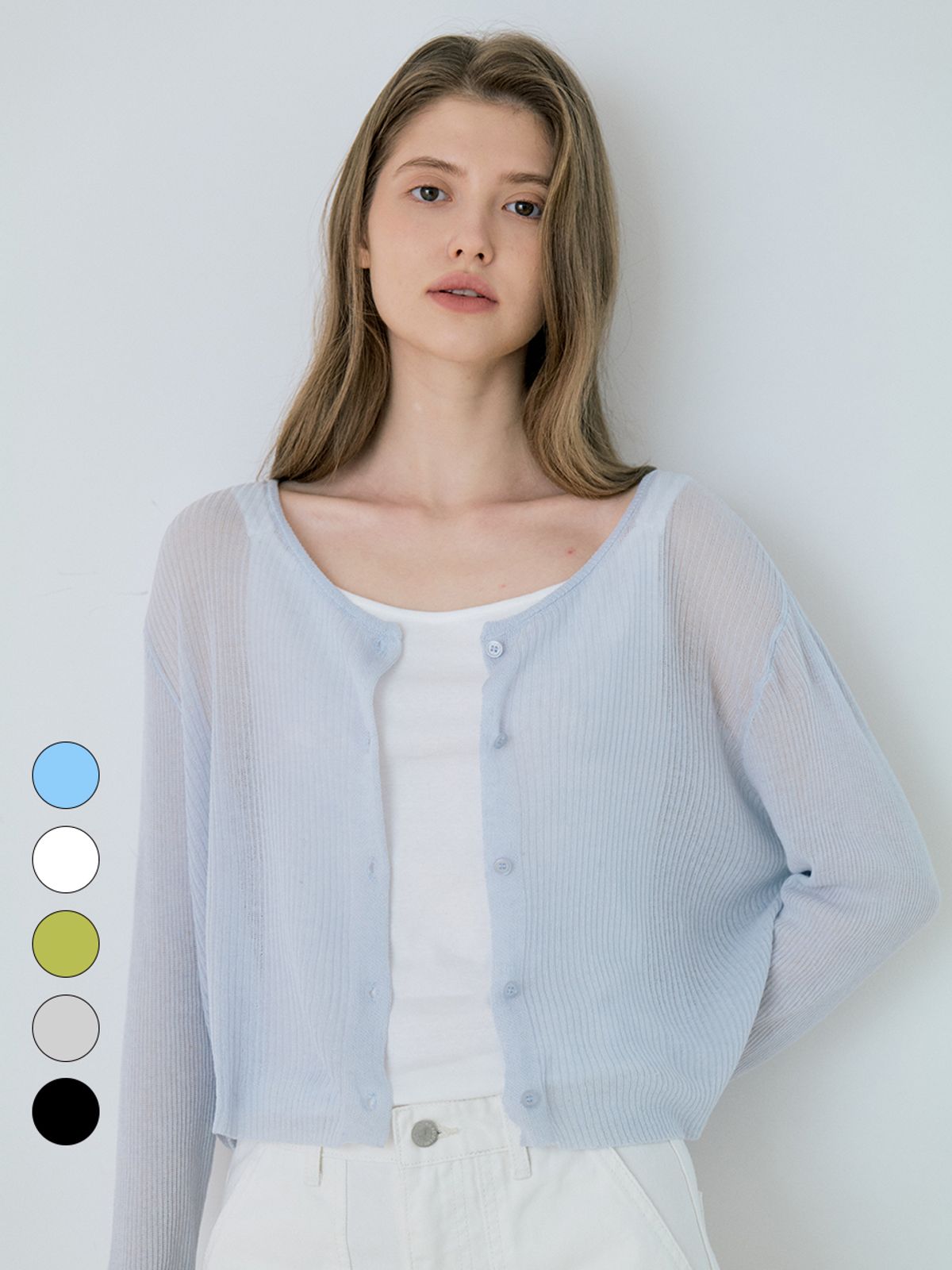 르세지엠(LESEIZEME) Soft Tencel Linen Crop Cardigan - 5color