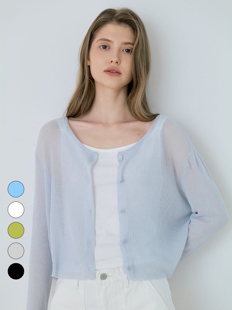 Soft Tencel Linen Crop Cardigan - 5color