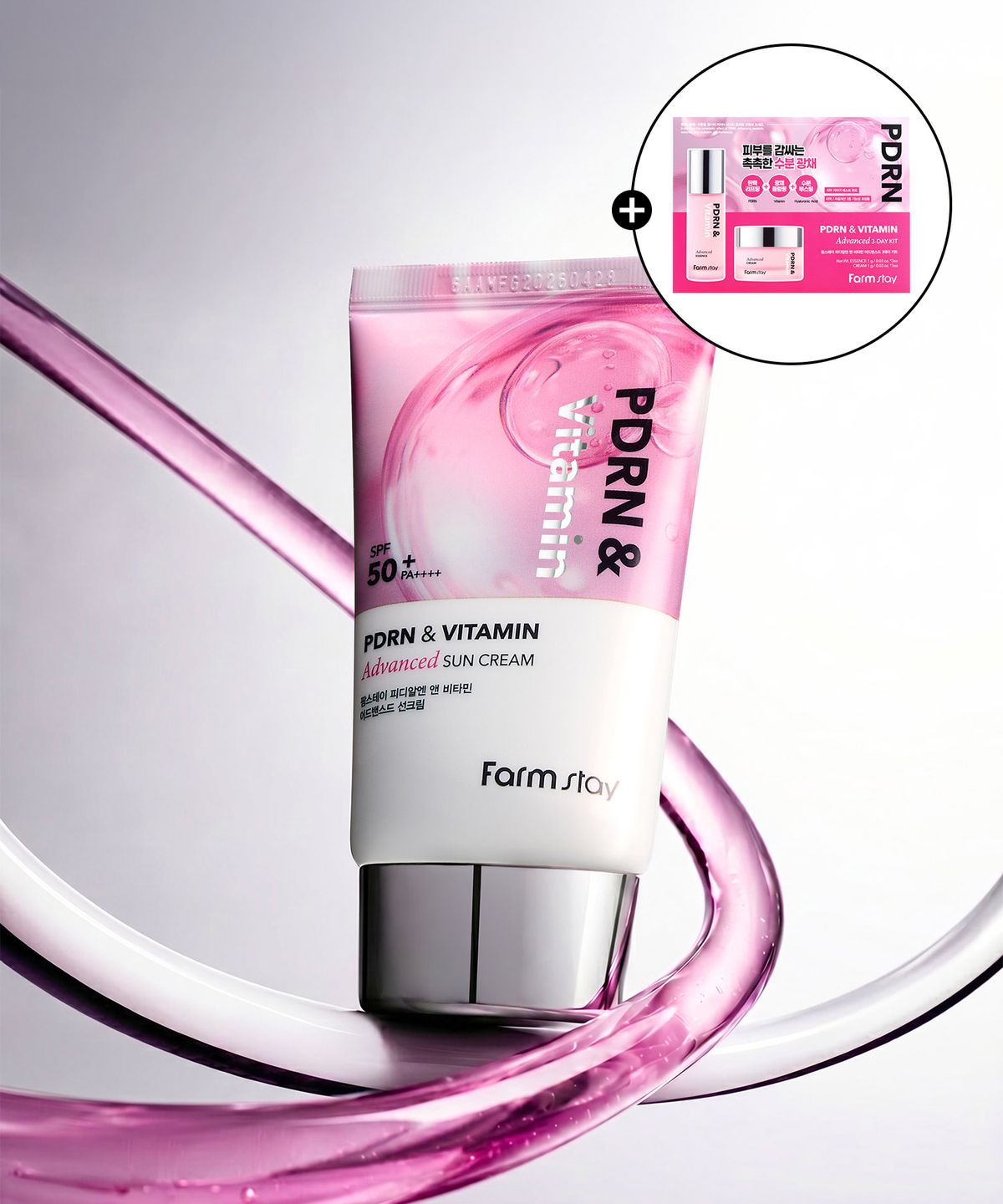 팜스테이(FARMSTAY) 피디알엔 앤 비타민 어드밴스드 캡슐 선크림 SPF50+/PA++++ 50g (+샘플키트 증정)