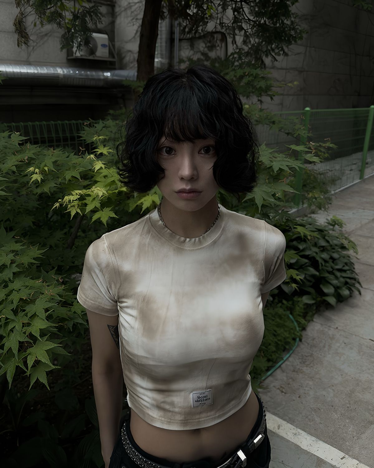 뭉(MWOONG) VTG crop top