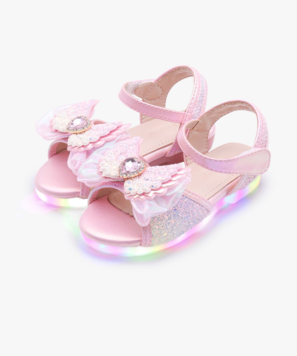 키펀트(KIPHANT) LED 러브윙 엔젤 펄 여아 샌들