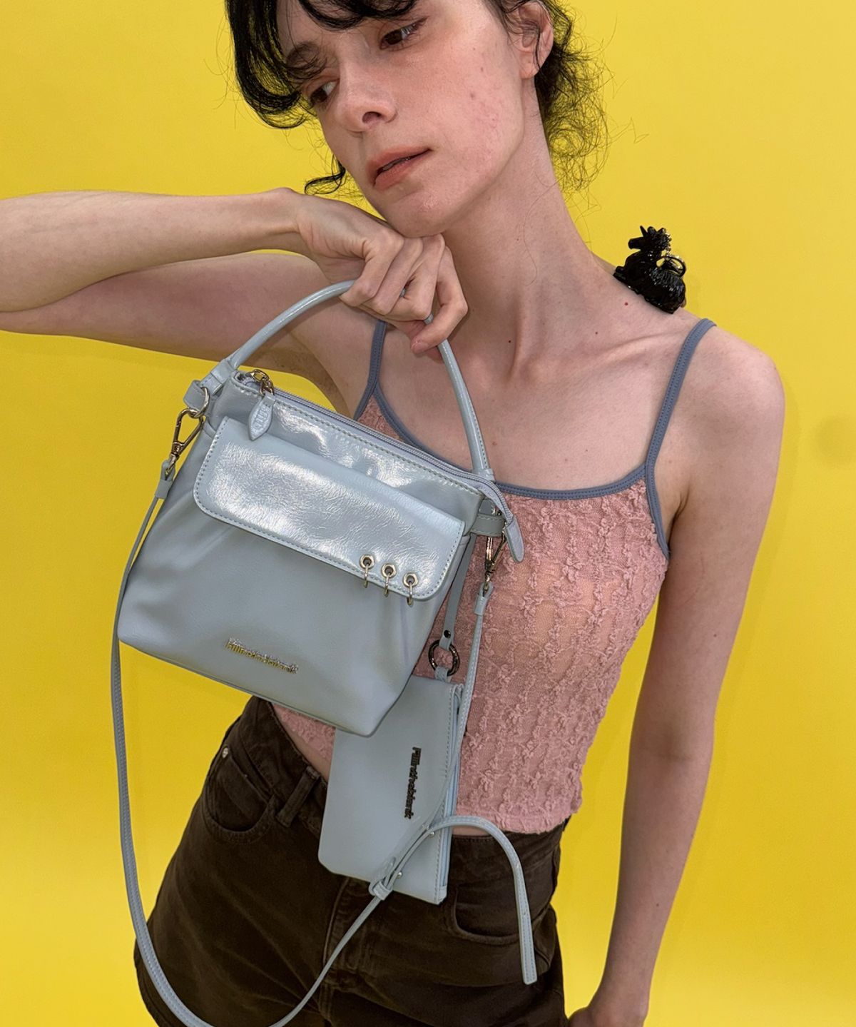 필인더블랭크(FILLINTHEBLANK) PK Flap Bag (water)