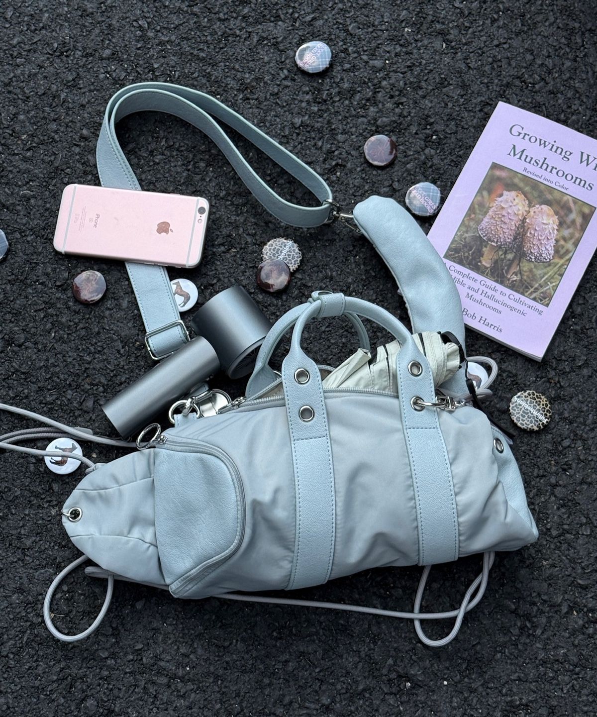 필인더블랭크(FILLINTHEBLANK) Gig 3-way Bag (nylon)(baby blue)