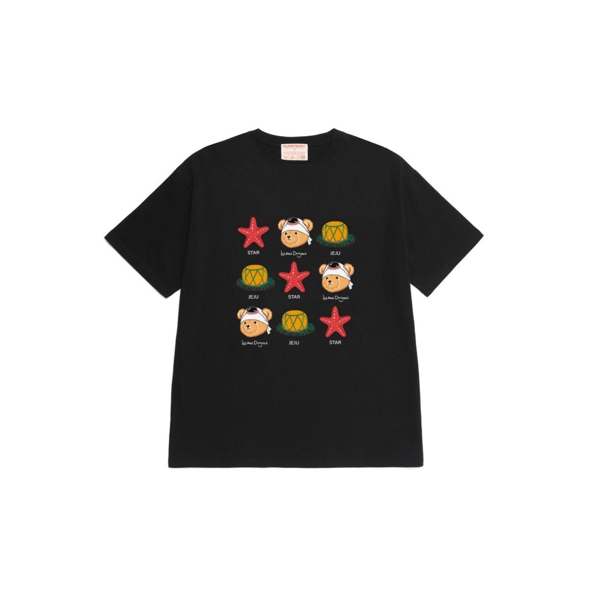 아일랜드 프로젝트(ISLAND PROJECT) Starfish Sea Club T-shirt - Black