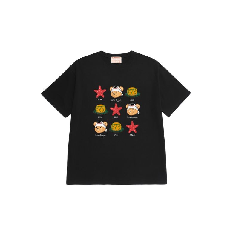 Starfish Sea Club T-shirt - Black