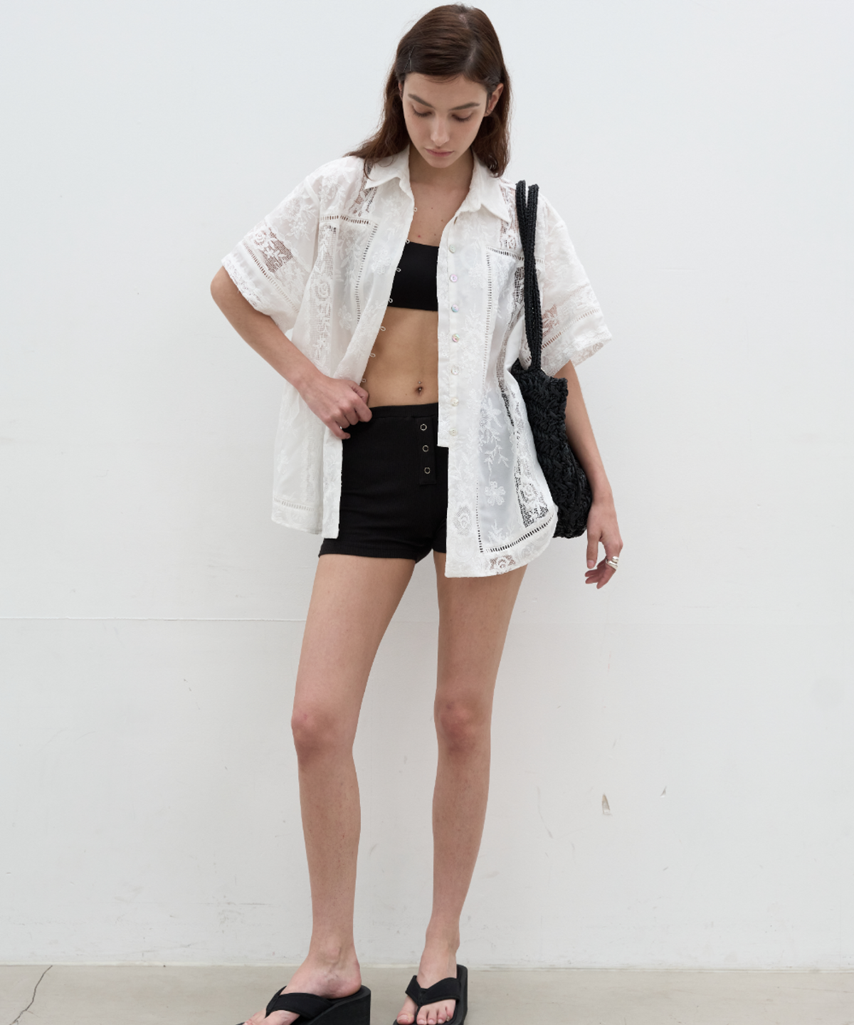 서란(SEORAN) Button Banding Mini Shorts_4Colors