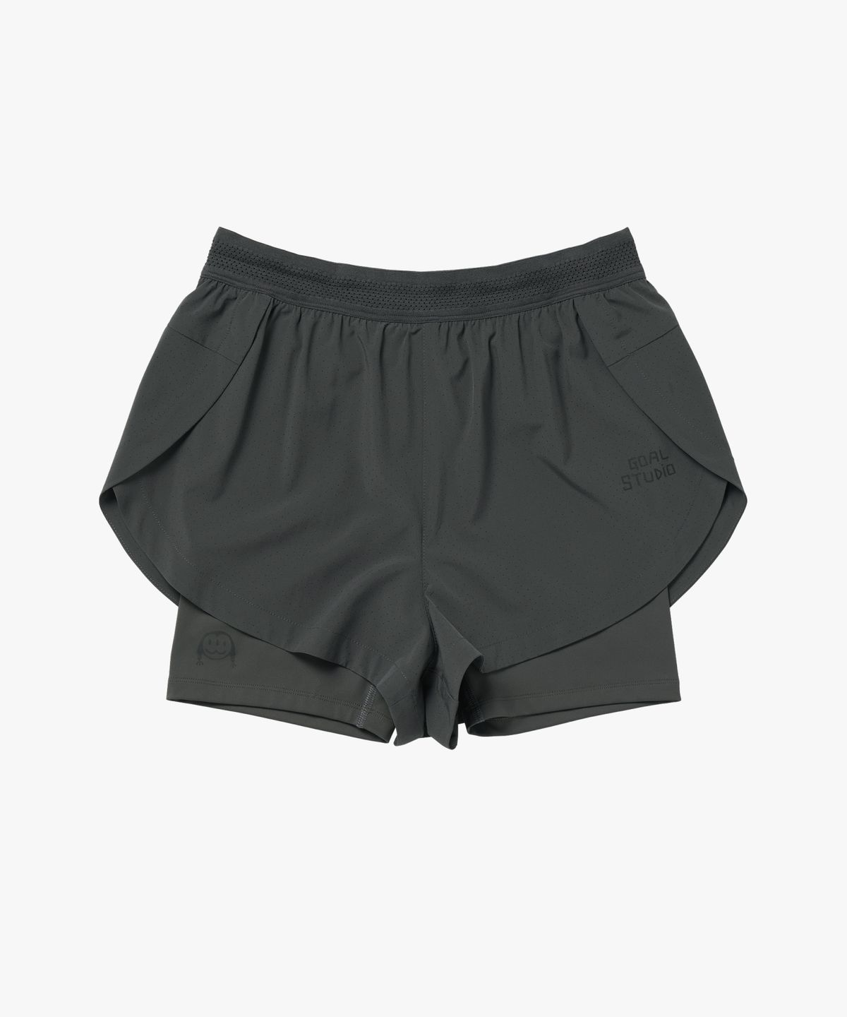 골스튜디오(GOALSTUDIO) WS NOVO RUNNING SHORTS-CHARCOAL