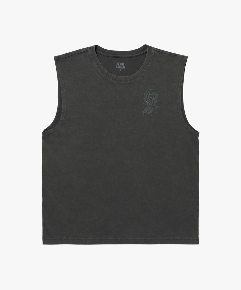 MS NOVO SLEEVELESS-CHARCOAL