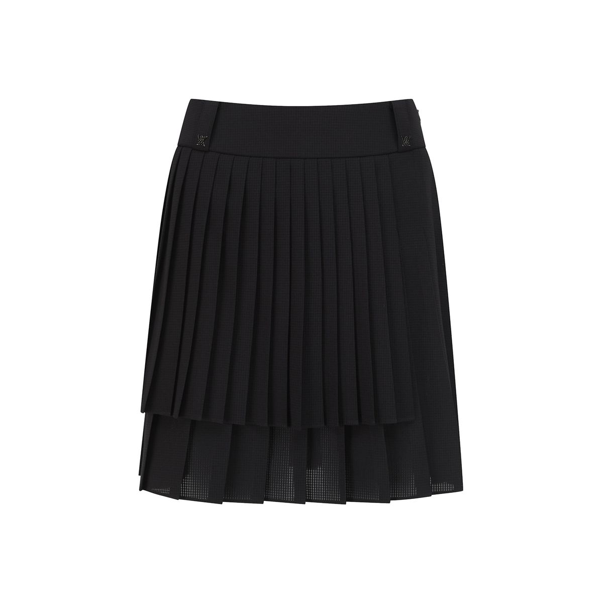 어뉴골프(ANEW GOLF) WOMEN PLEATED WRAP SKIRT_BK