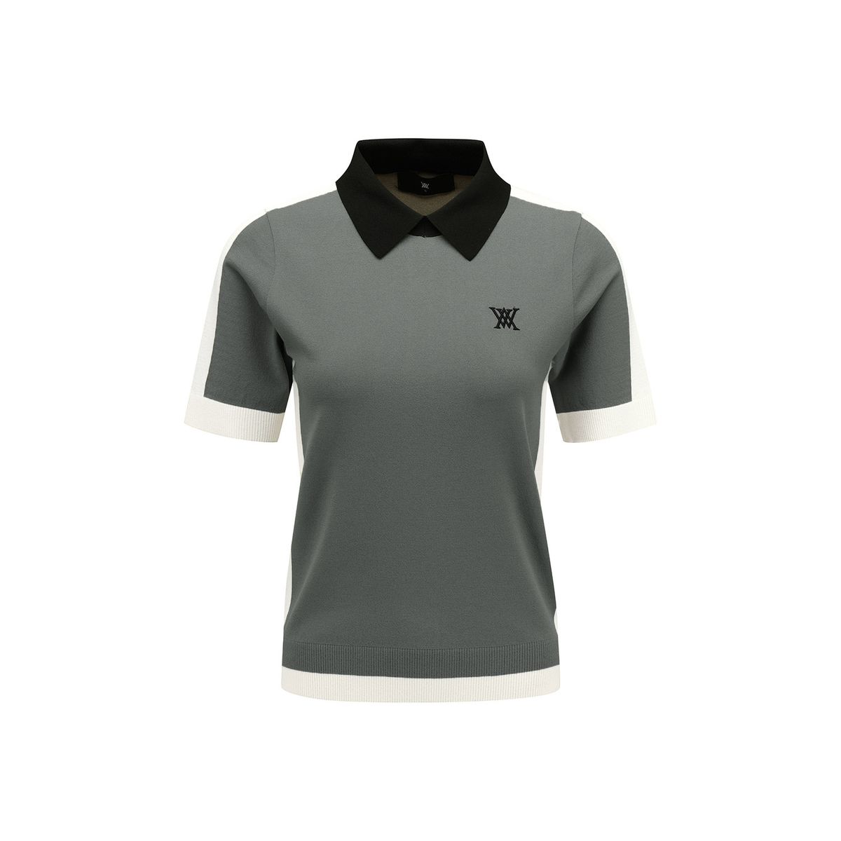 어뉴골프(ANEW GOLF) WOMEN CONTRAST COLLAR SWEATER_KH