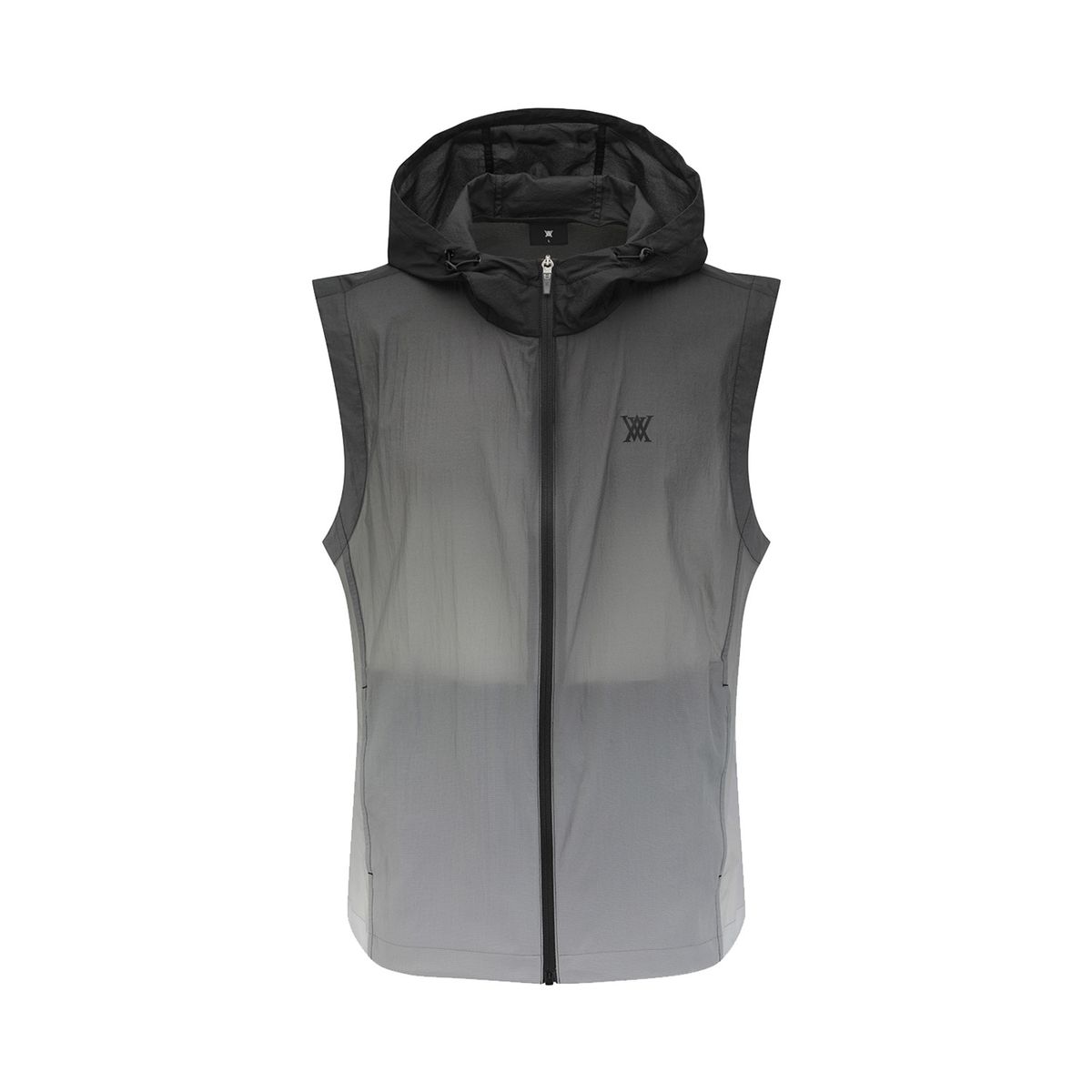 어뉴골프(ANEW GOLF) MEN GRADATION HOODED VEST_BK