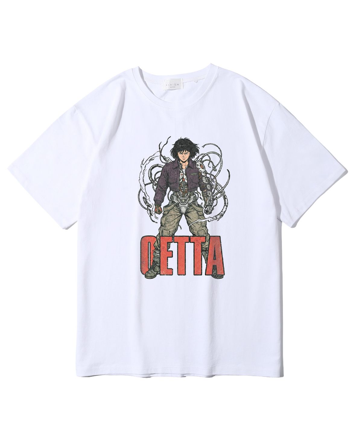 오에타(OETTA) 사이버펑크 더블코튼 오버핏 반팔티셔츠 화이트 OTS26034