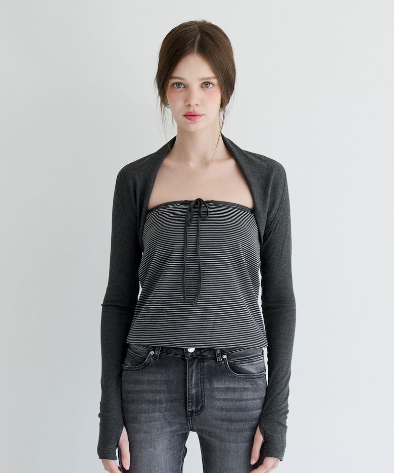 Soufflé Top (Charcoal)