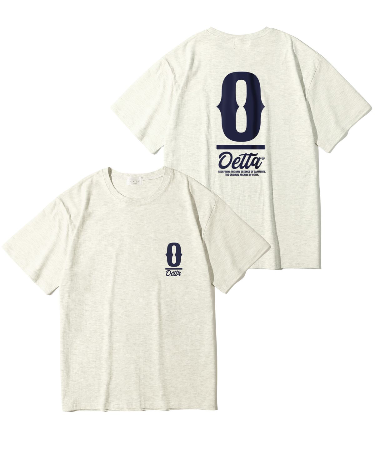 오에타(OETTA) 아치 셰이프 더블코튼 오버핏 반팔티셔츠 오트밀 OTS26031
