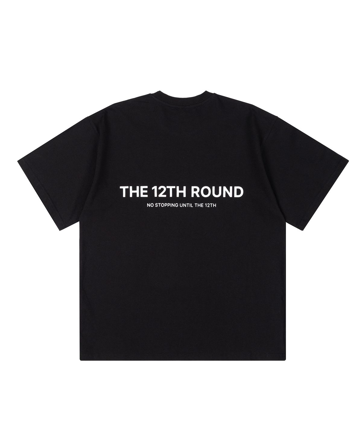 더트웰브라운드(THE 12TH ROUND) THE 12TH ROUND Essential Oversized T-Shirt Black