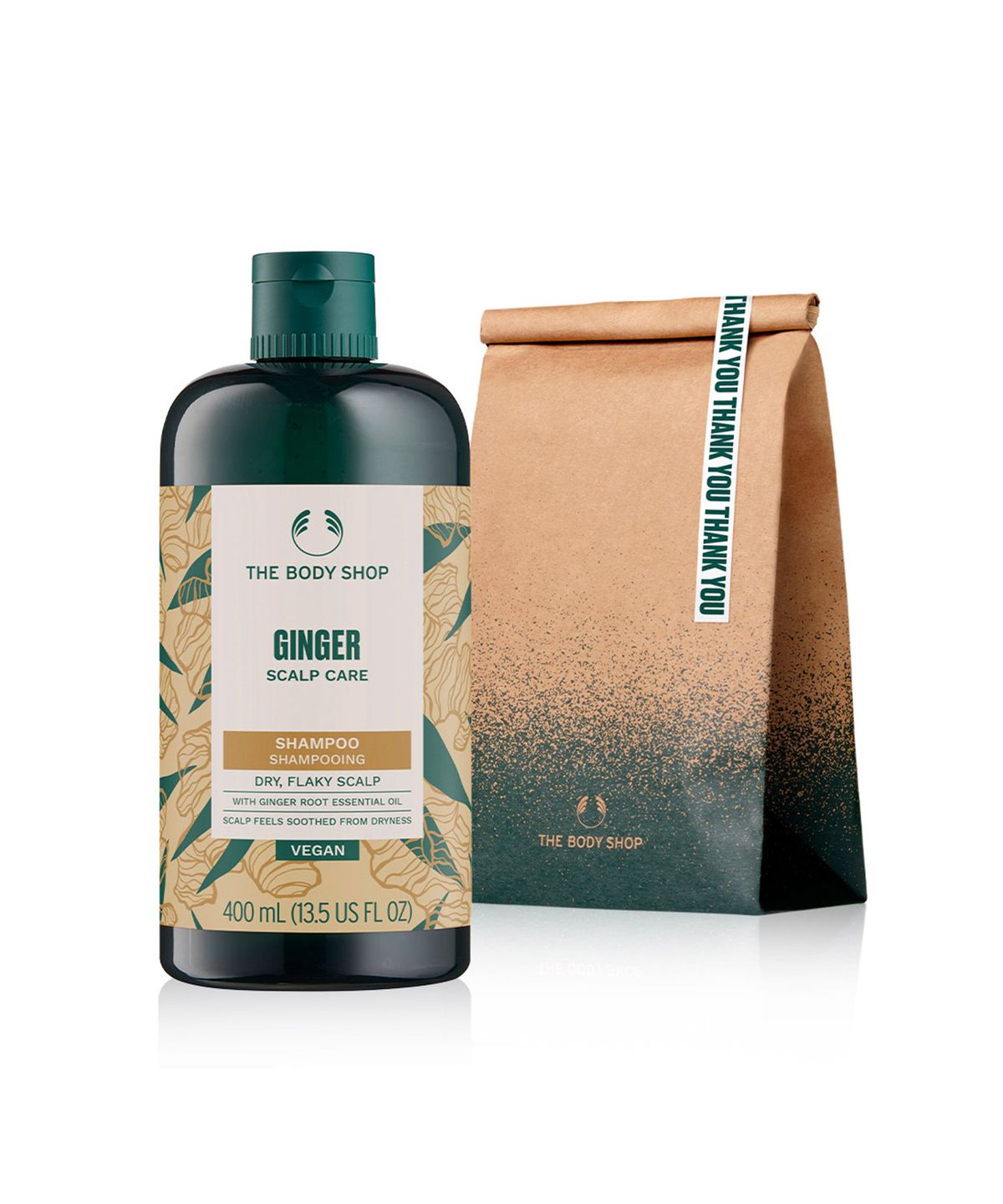 더바디샵(THE BODY SHOP) [더바디샵] 진저 스캘프 케어 샴푸 400ML 세트 (싱글백 포장) (888129)