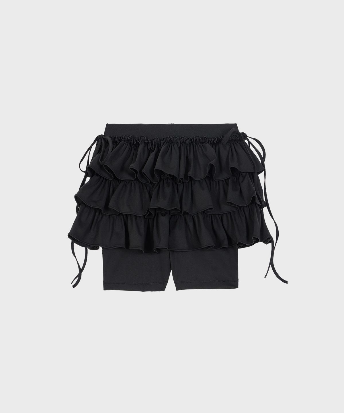 알키알카(ALKI ALKA) Ballet Layered Skort (Black)