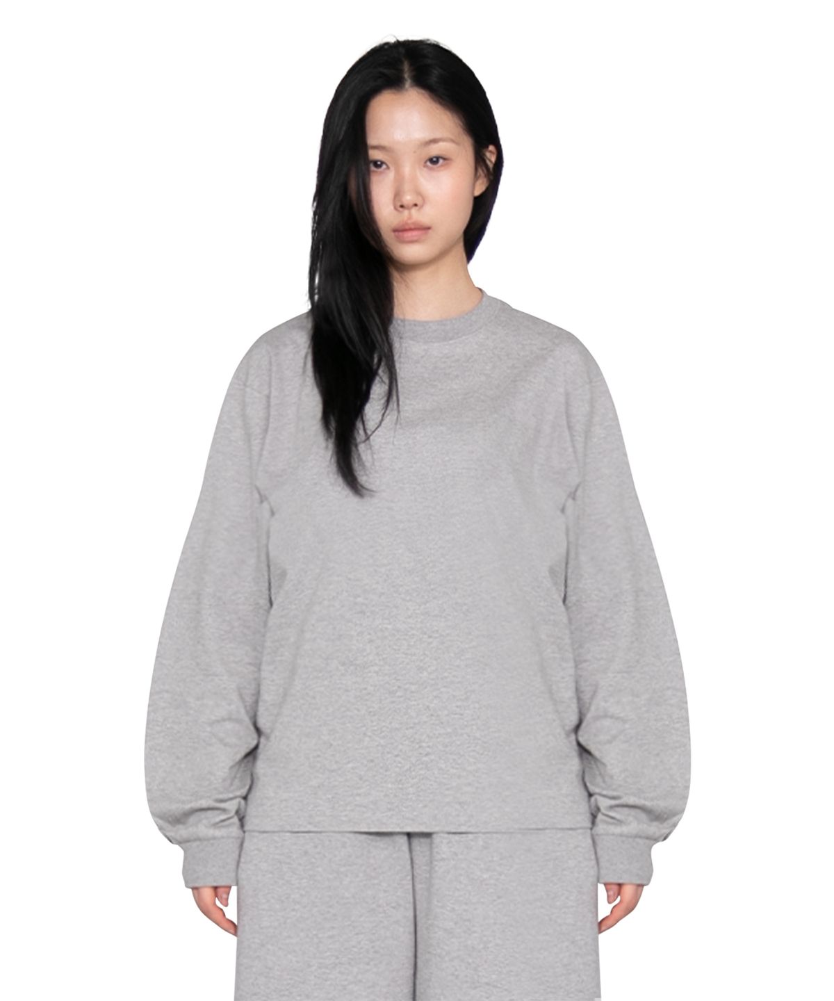 더트(DURT) DAILY LONG SLEEVE TEE (GREY)