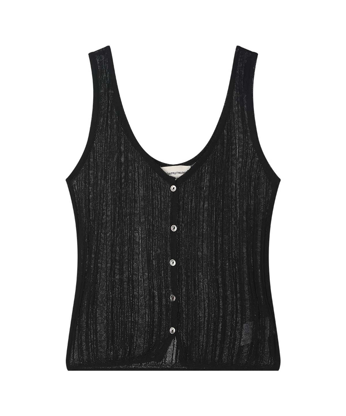 선데이후르츠마켓(SUNDAY FRUIT MARKET) W) SUNDAY SHEER SLEEVELESS BLACK