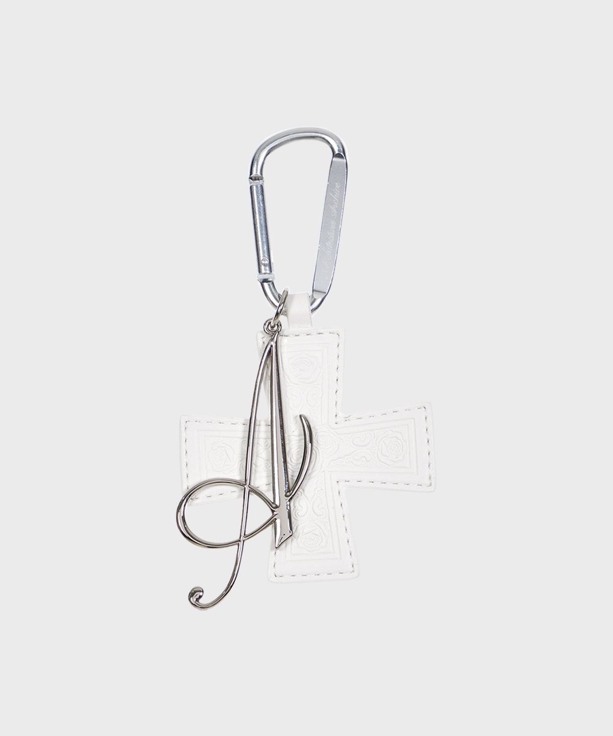 알키알카(ALKI ALKA) Cross Keychain Necklace (White)