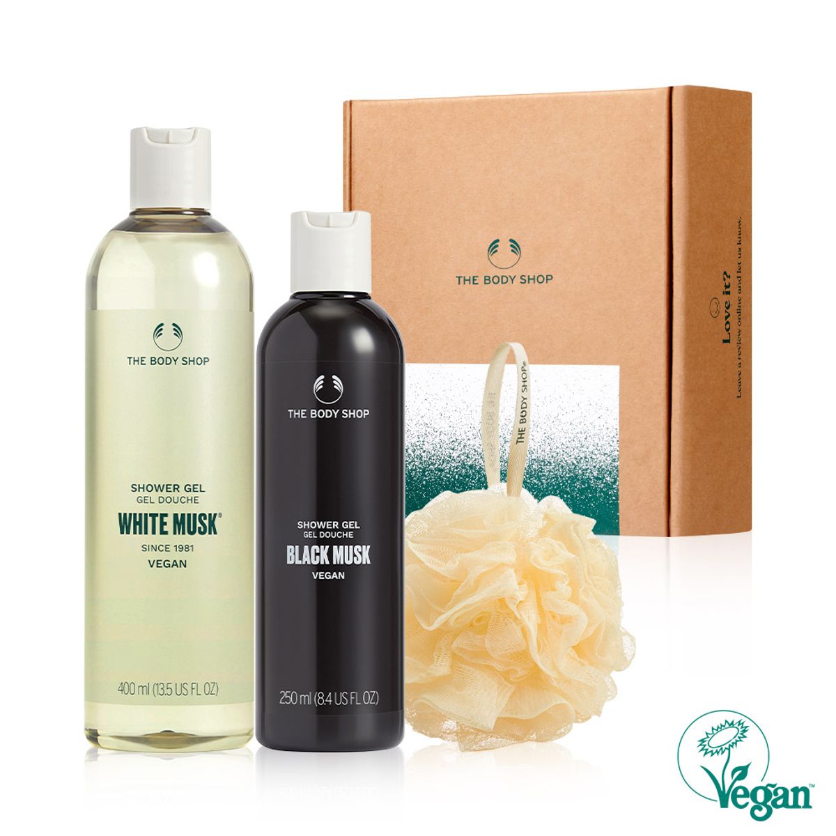더바디샵(THE BODY SHOP) 화이트 머스크&블랙 머스크 샤워 젤 선물세트 (888238)