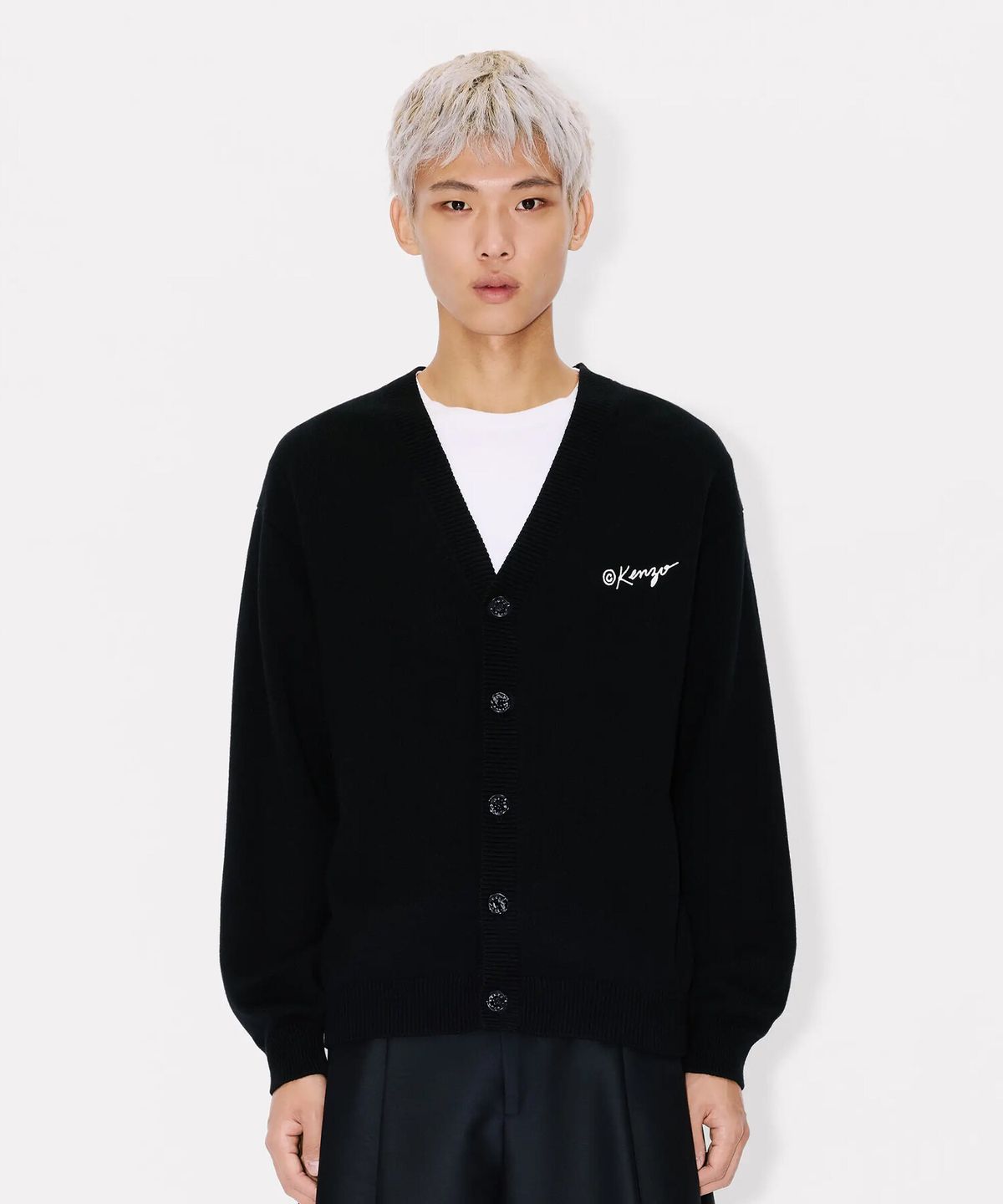 겐조(KENZO) 남성 겐조 와일드 타이거 가디건_K265AMG301BKX