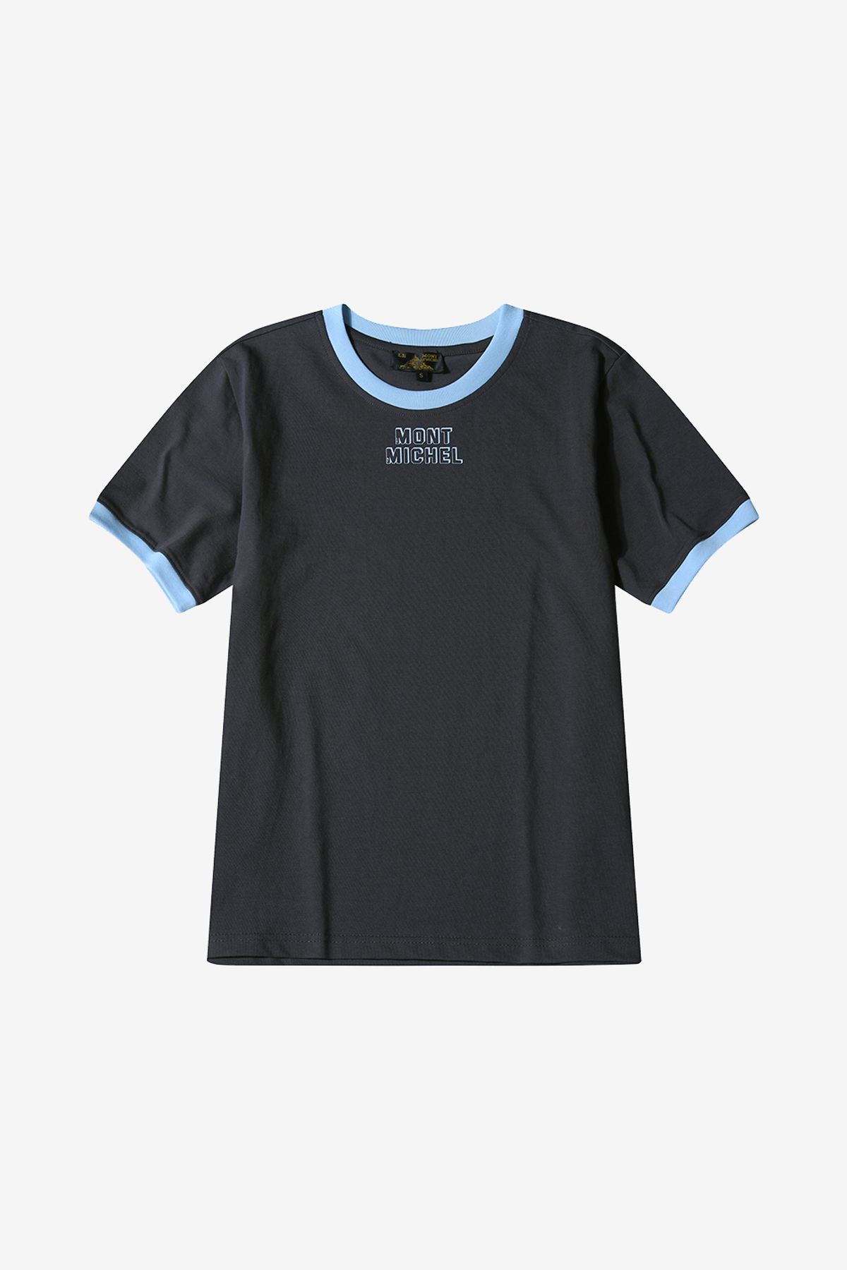 르몽생미셸(LE MONT ST MICHEL) Color rib T-shirt_Grey