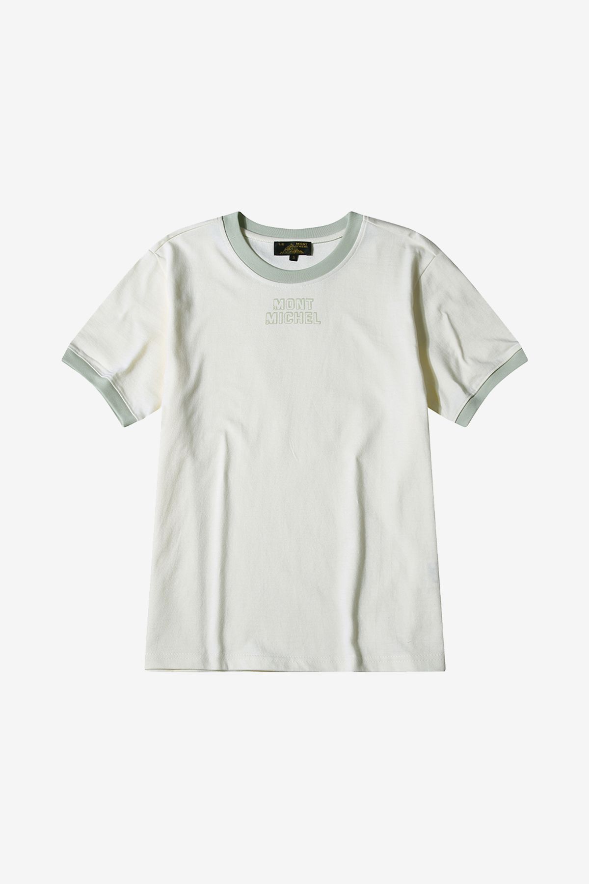 르몽생미셸(LE MONT ST MICHEL) Color rib T-shirt_Ivory