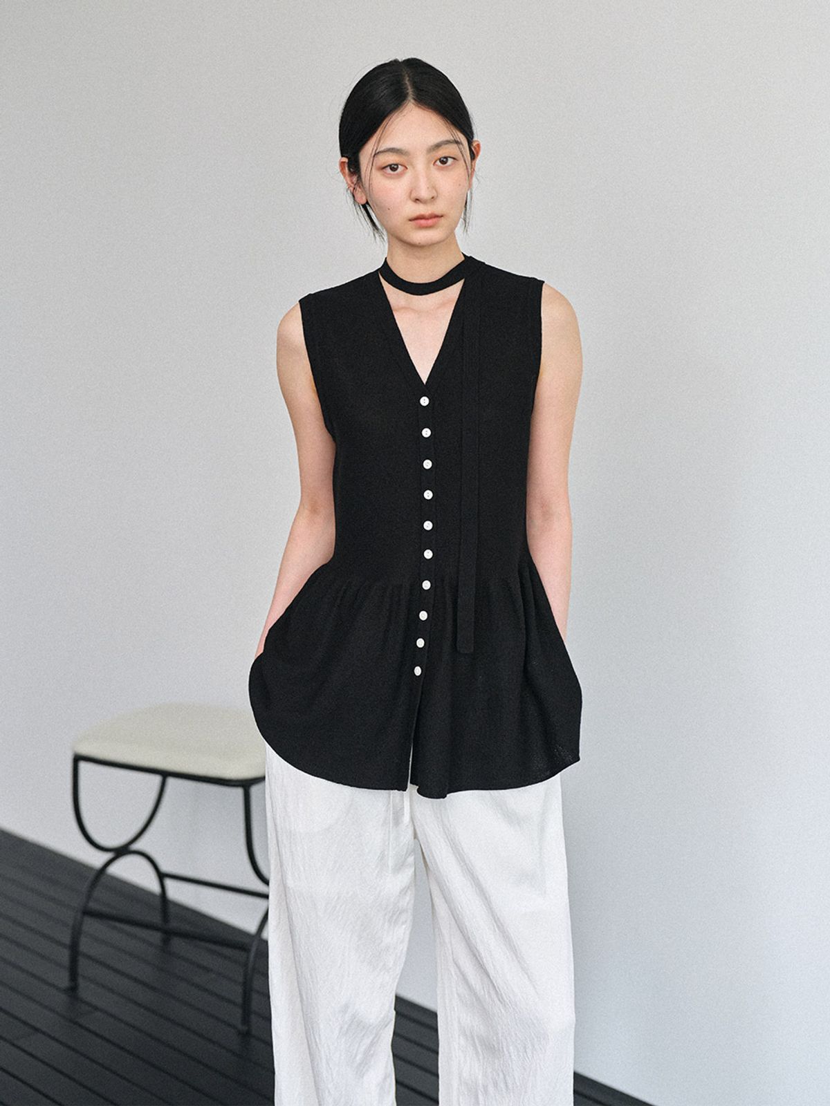헌치(HUNCH) Flare Knit Vest