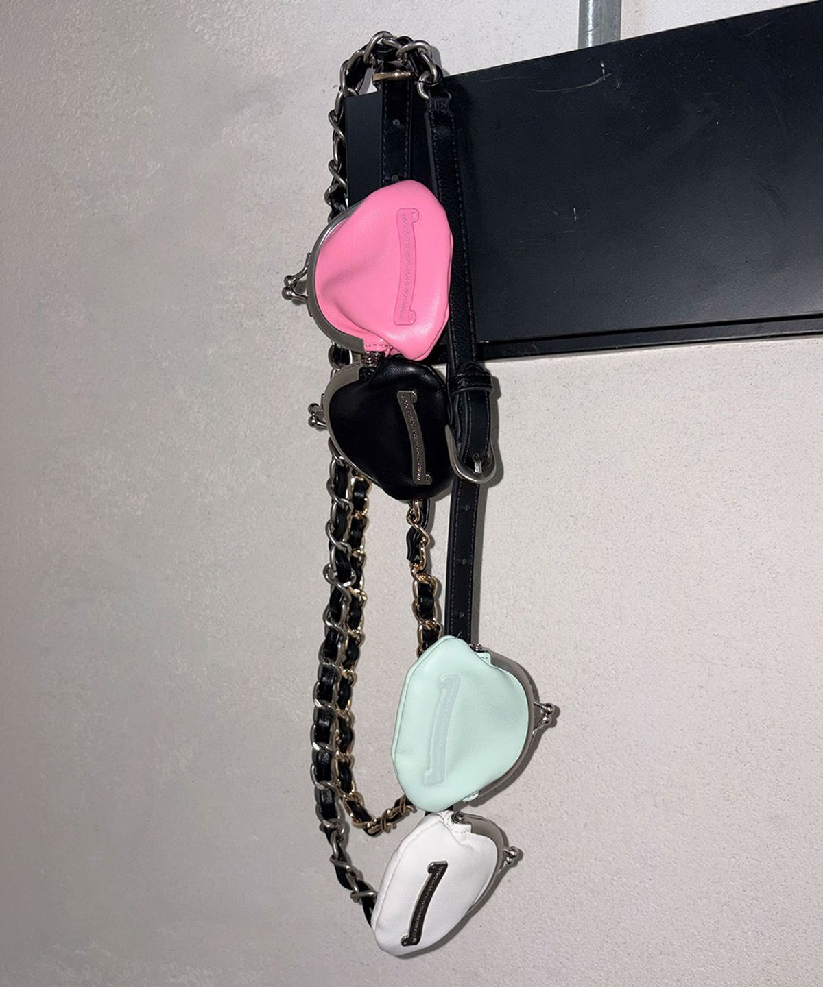 스컬프터(SCULPTOR) I Shell Coin Purse + Coin Purse Chain Belt SET