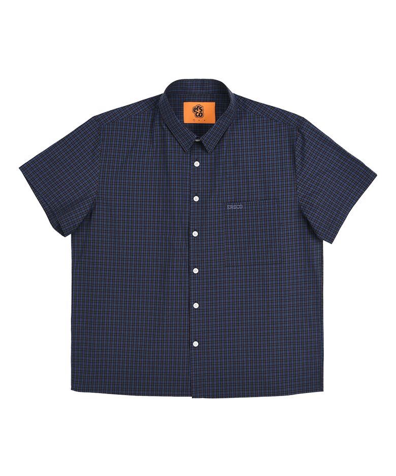 플레이드 셔츠_네이비