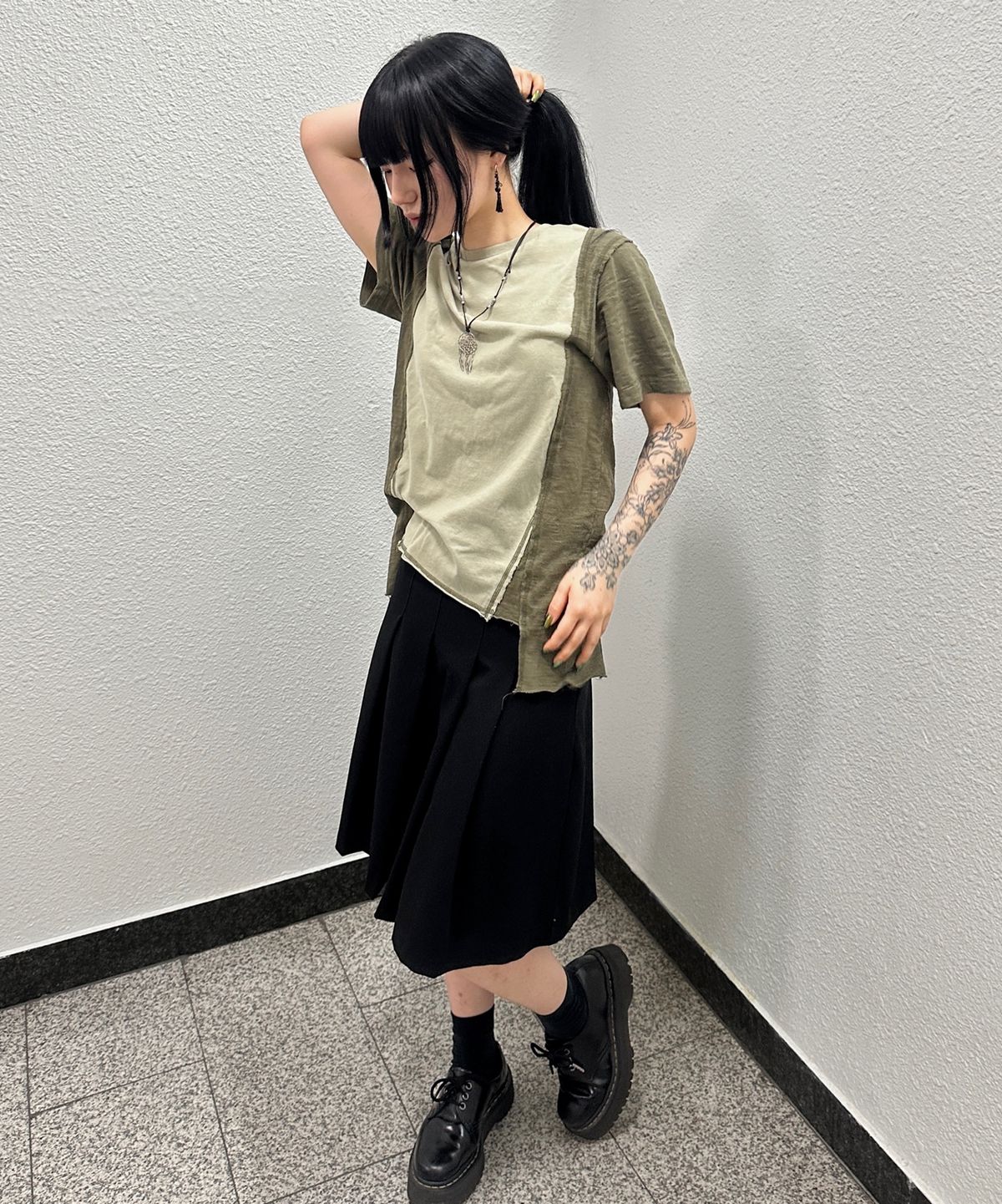 9999아카이브(9999ARCHIVE) Deconstructed Slub Tee