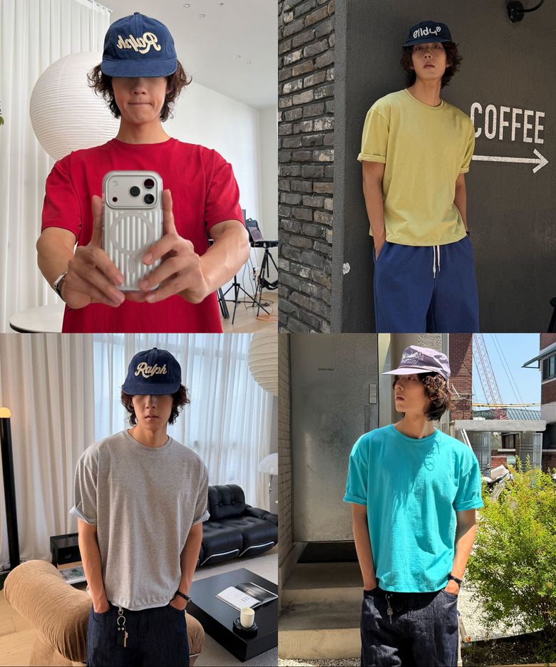 로우 세미 크롭 하프티_8Color