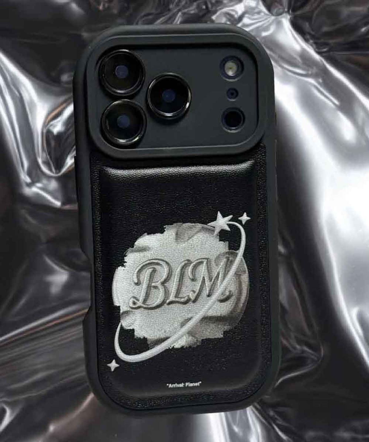 블레임 스튜디오(BLAMESTUDIO) Orbit Silver Planet Leather Case