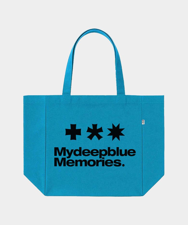 MM LOGO ECO BAG_Cyan