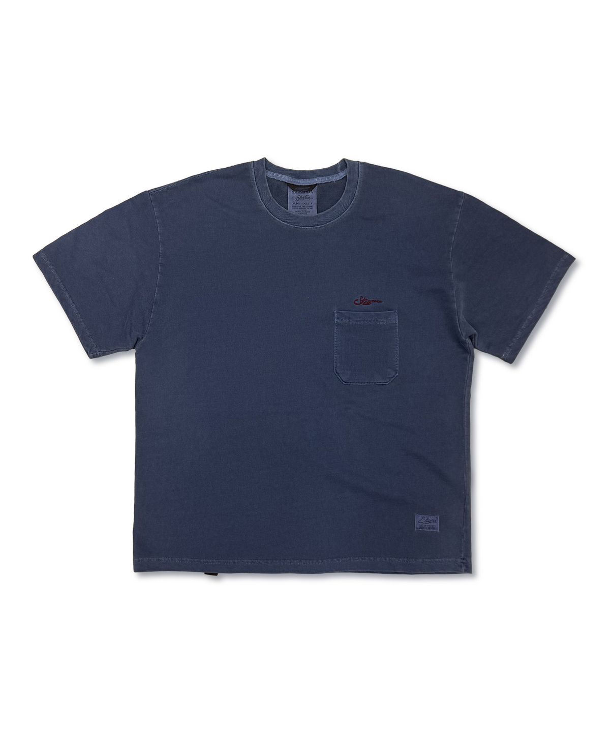 스티그마(STIGMA) SCRT PIGMENT POCKET T-SHIRTS NAVY