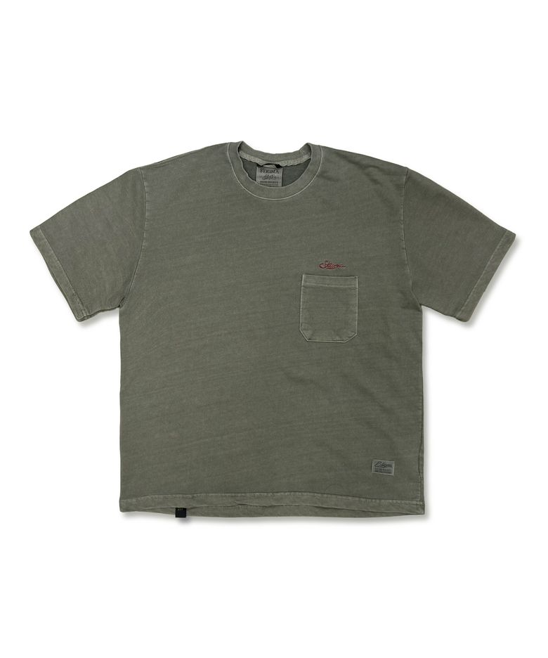 SCRT PIGMENT POCKET T-SHIRTS KHAKI