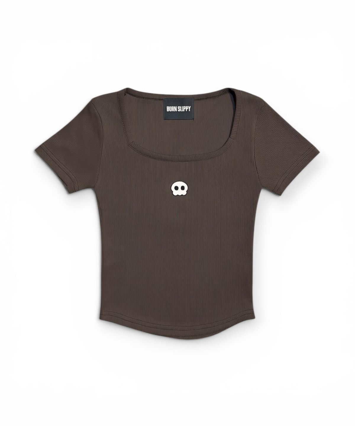 본슬리피(BORN SLIPPY) Bully Square Neck T-shirt (Brown)