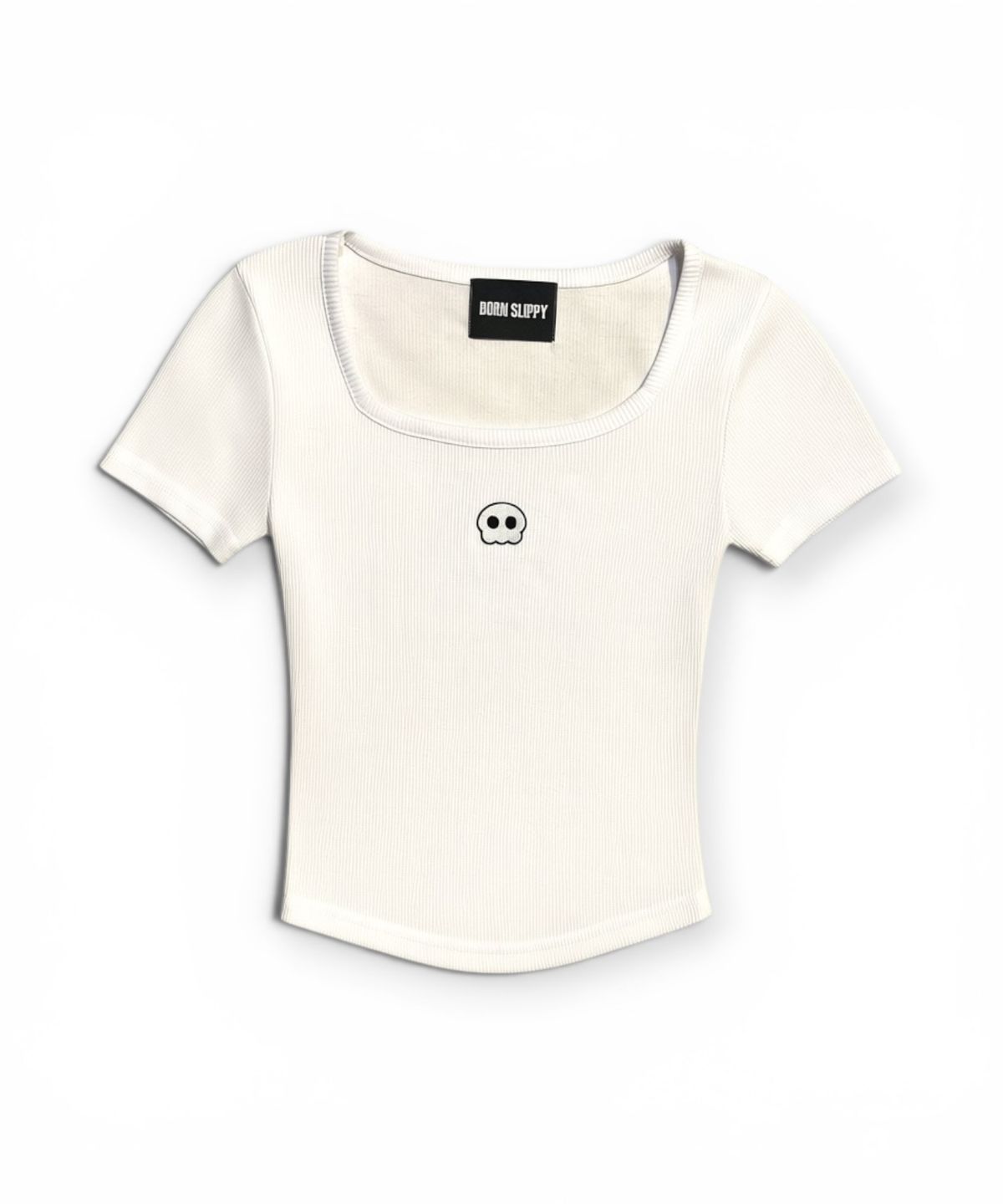 본슬리피(BORN SLIPPY) Bully Square Neck T-shirt (White)
