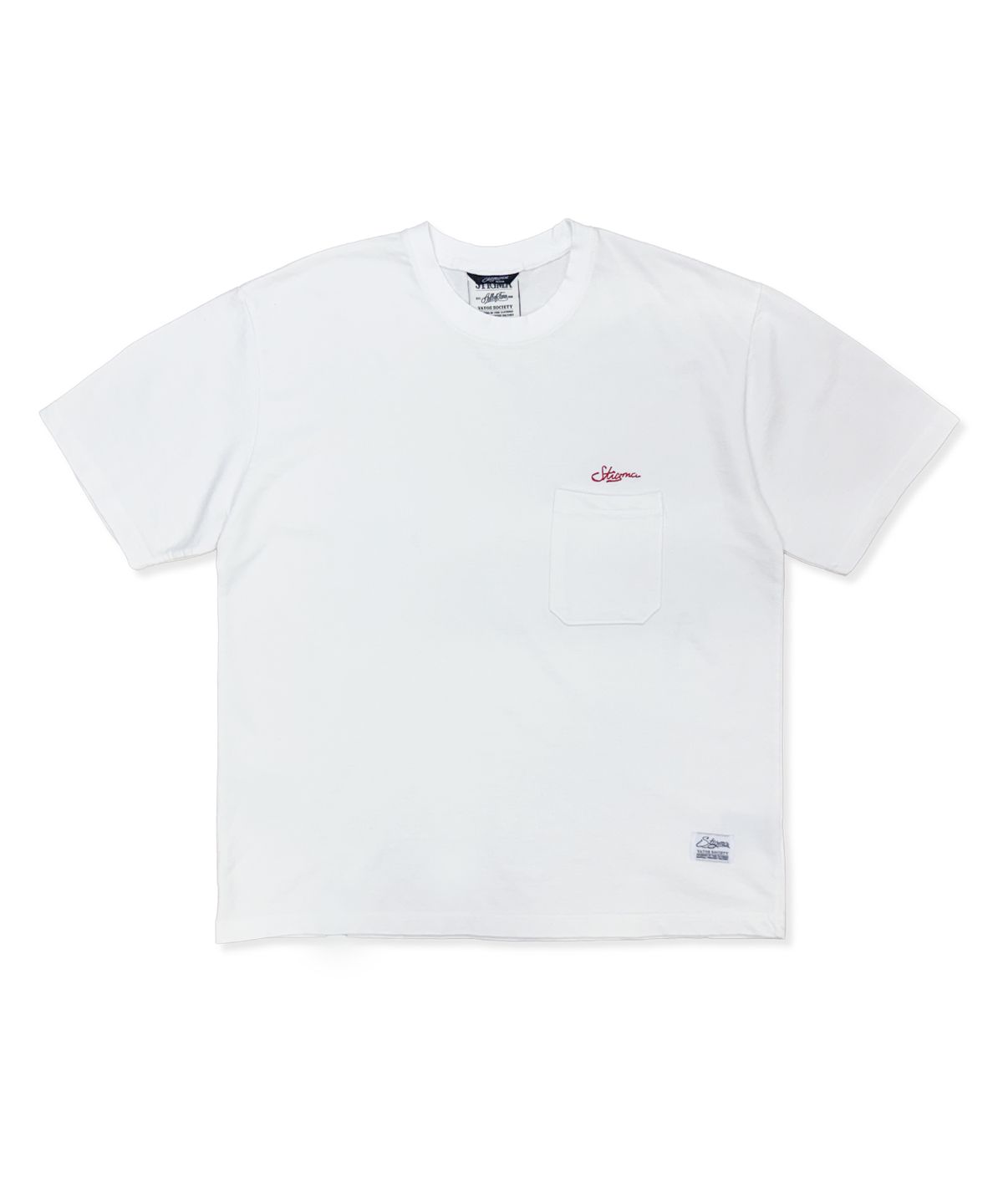 스티그마(STIGMA) SCRT WASHED POCKET T-SHIRTS WHITE