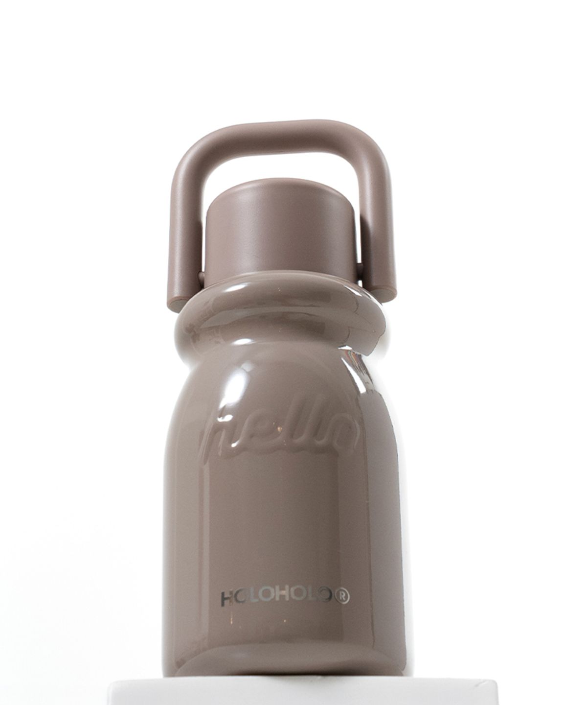 홀로홀로(HOLOHOLO) 밀크 원터치 보온병 텀블러 430ml  코코아