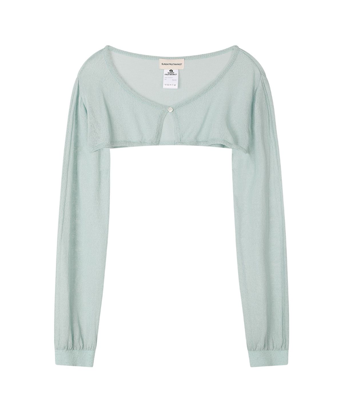 선데이후르츠마켓(SUNDAY FRUIT MARKET) W) SUNDAY SHEER CARDIGAN MINT