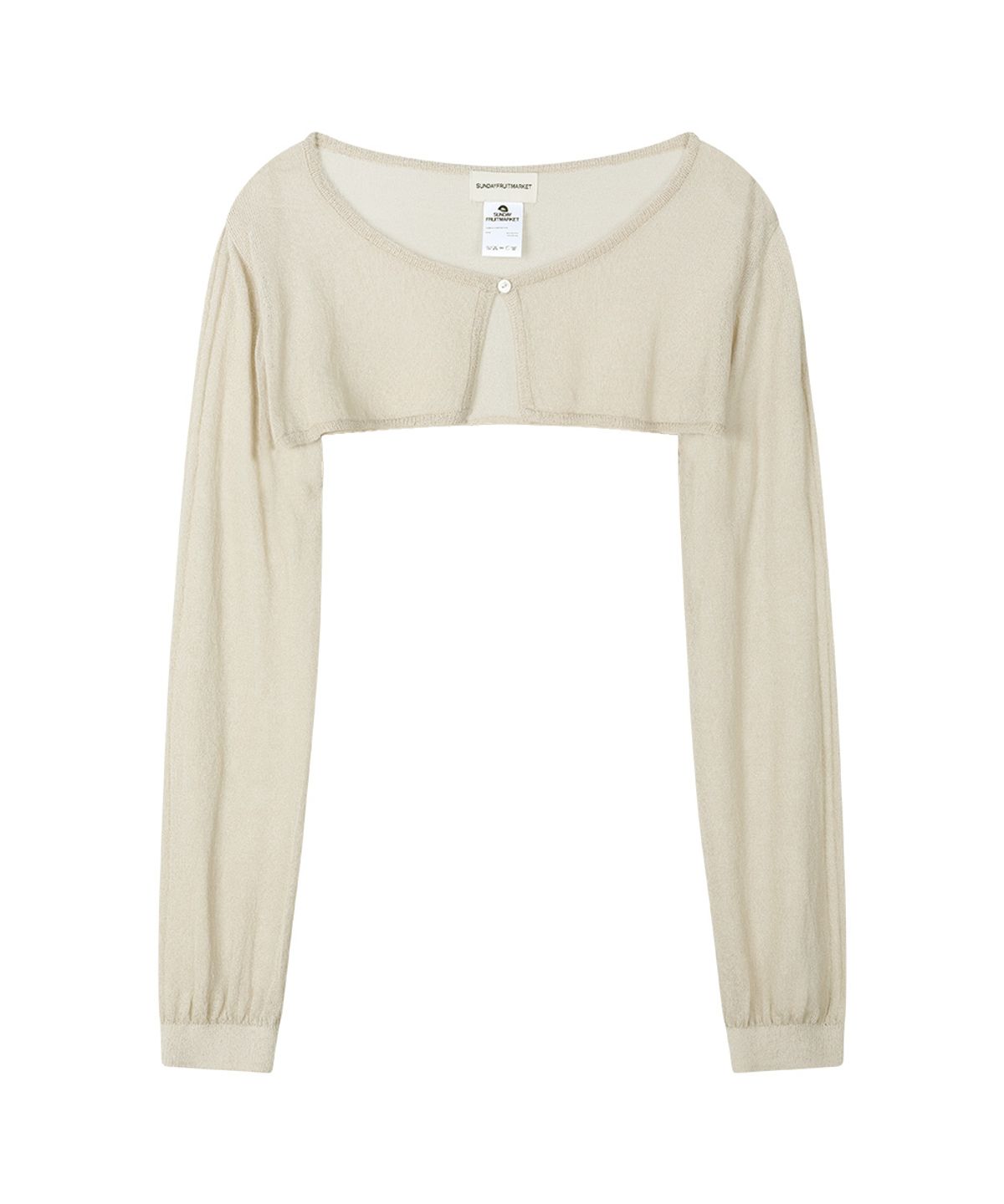 선데이후르츠마켓(SUNDAY FRUIT MARKET) W) SUNDAY SHEER CARDIGAN BEIGE