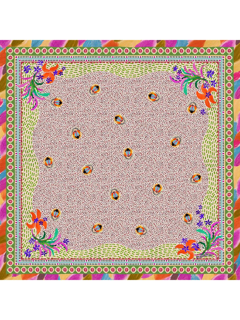 Be My Holiday Cotton Square Scarf  비 마이 홀리데이 코튼 스퀘어 스카프