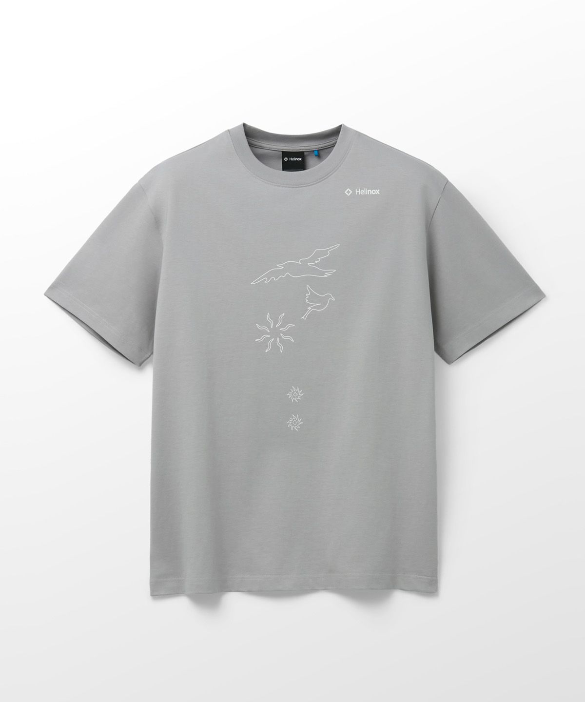 헬리녹스 웨어(HELINOX WEAR) Splash 그래픽 티셔츠_Light Gray