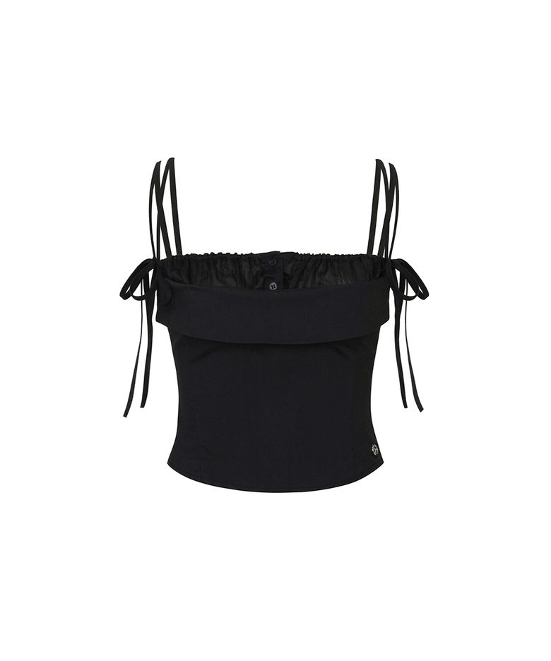 HEART RIBBON TOP (SS ver.) black