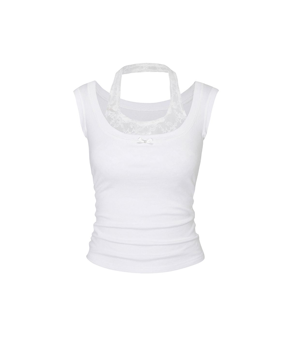 페인오어플레져(PAINORPLEASURE) REGINA TOP white