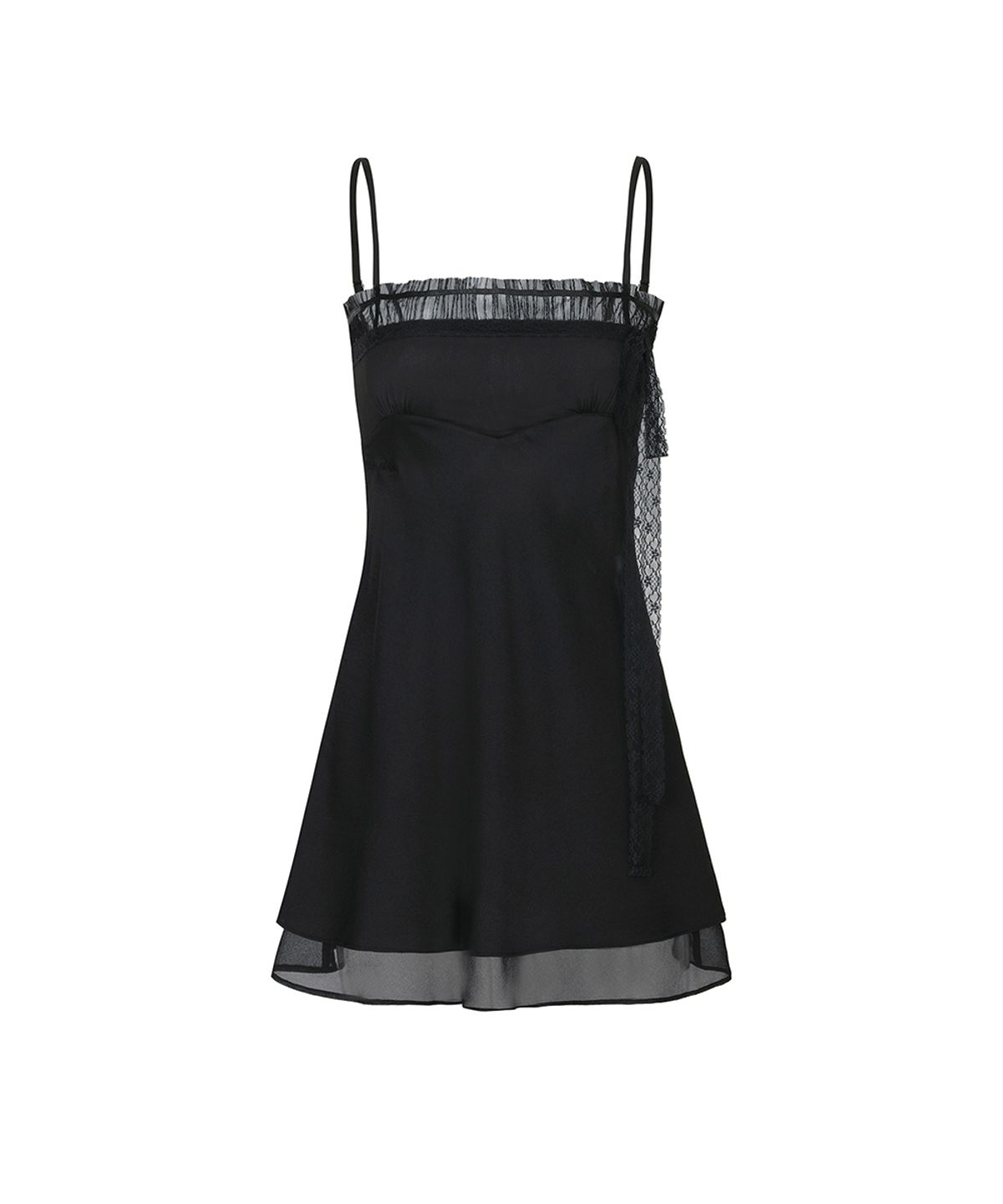 페인오어플레져(PAINORPLEASURE) DREAMY DRESS black