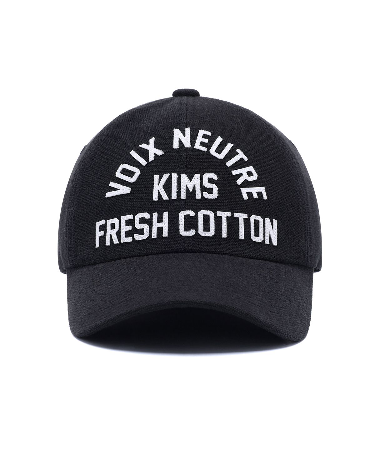 킴스 프레시 코튼 마켓(KIMS FRESH COTTON MARKET) [김샤브칼 X KIMS]  Voix Logo Ball Cap  Black