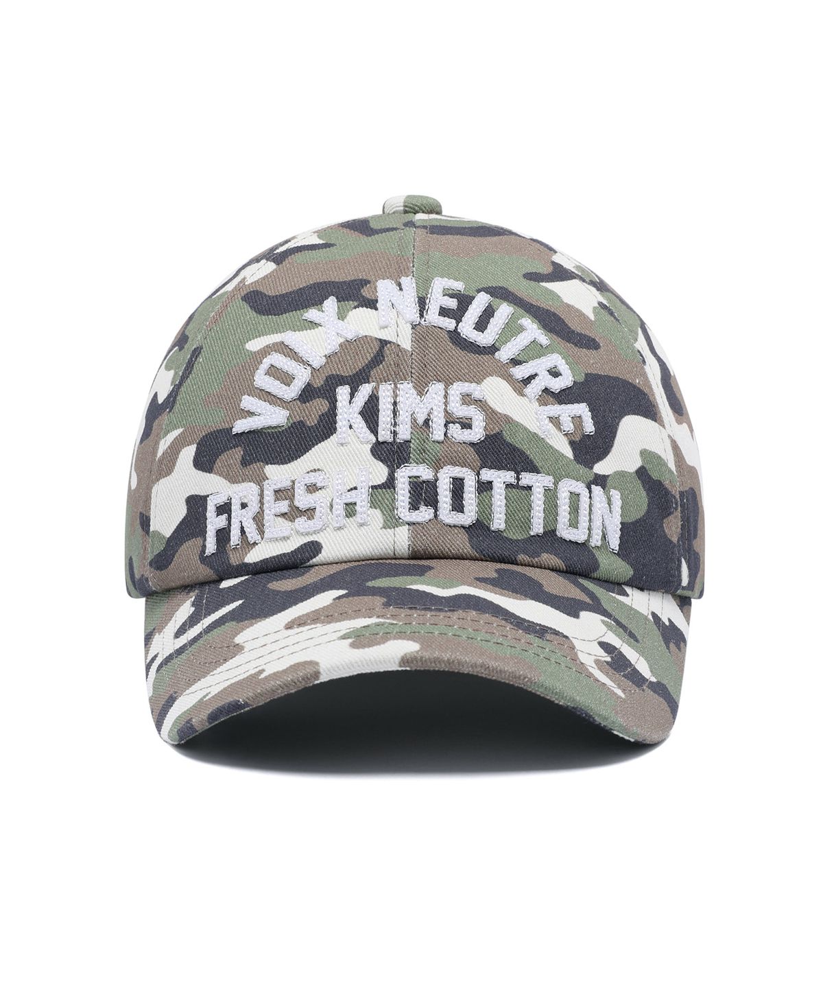 킴스 프레시 코튼 마켓(KIMS FRESH COTTON MARKET) [김샤브칼 X KIMS]  Voix Logo Ball Cap  Camo